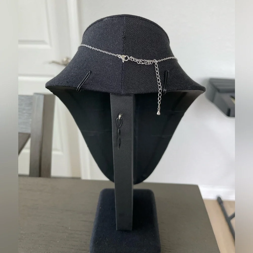 Hebrew Letter ‘Shin’ Necklace | Silver - Picture 2 of 4